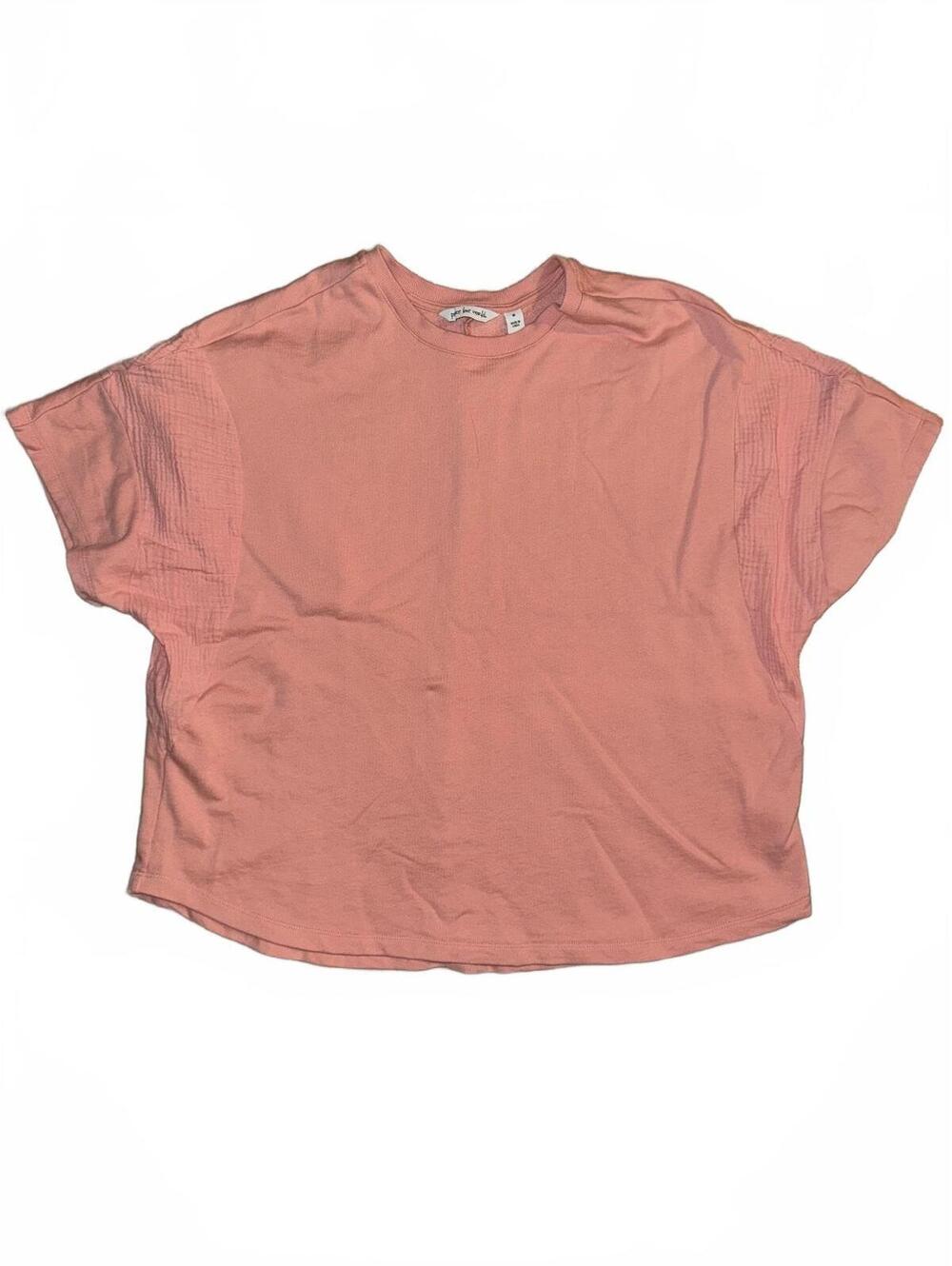 Women’s Peace Love World peach oversized boxy heavy cotton t-shirt Size M